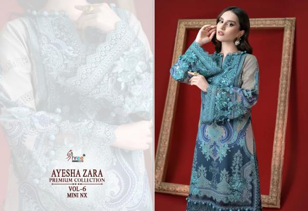 Shree Ayesha Zara Premium 6 Mini Nx Cotton Pakistani Suits Collection